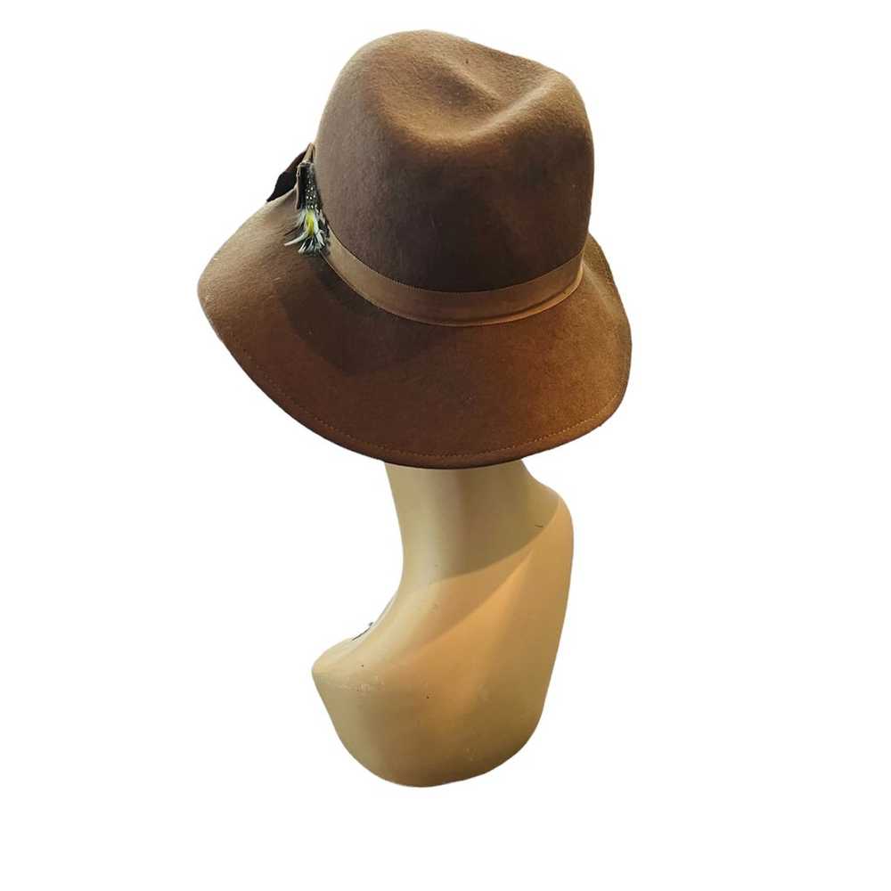 Vintage Fedora hat brown - image 6
