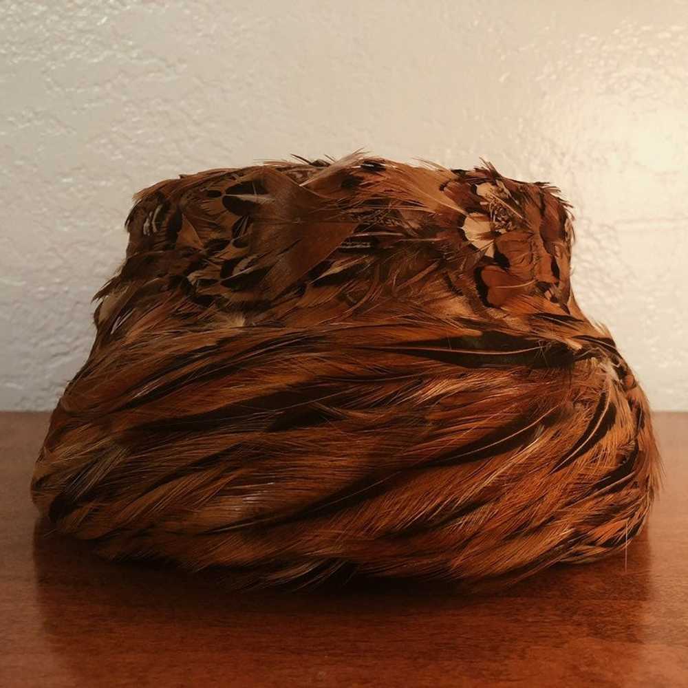 Vintage 1950s Feather Hat - image 2