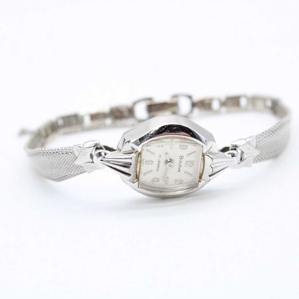 Vintage Bulova Watch Womens Silver Tone Stainless… - image 5