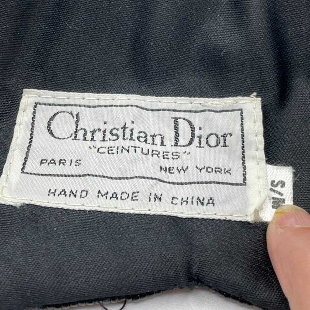 Christian Dior Vintage 1980s Black Bugle Beaded S… - image 5
