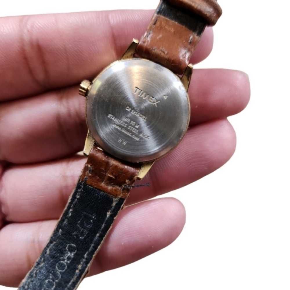 Vintage Timex Womens Easy Reader Crocograin Watch… - image 5