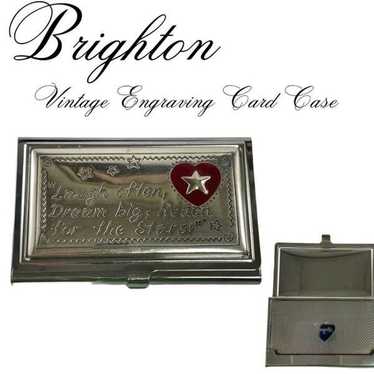 BRIGHTON Vintage silver Cardholder. Laugh often, … - image 1