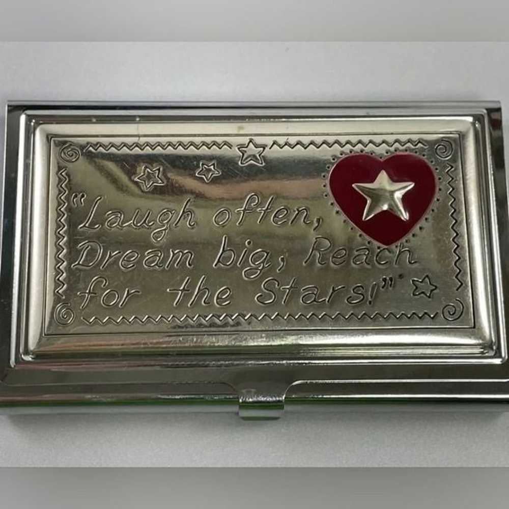 BRIGHTON Vintage silver Cardholder. Laugh often, … - image 2