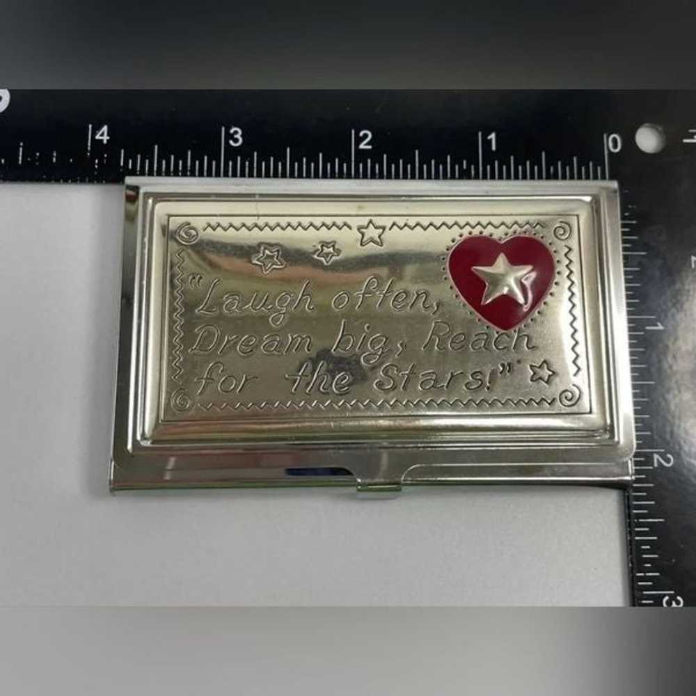 BRIGHTON Vintage silver Cardholder. Laugh often, … - image 3