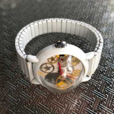 Mechanical handmade watch animated gear dial - image 1