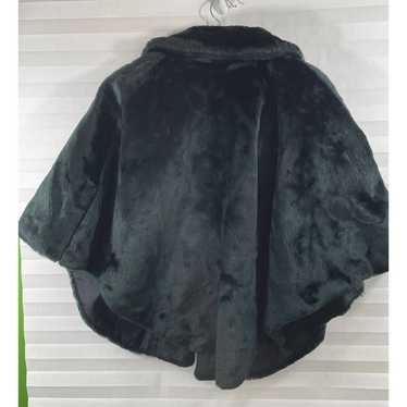 Vintage Faux Fur Shoulder Wrap 1950s Black. Elega… - image 1