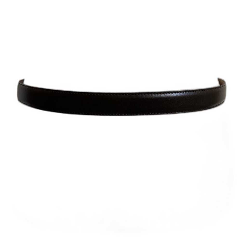 Christian Dior Vintage Brown Split Leather Belt G… - image 10