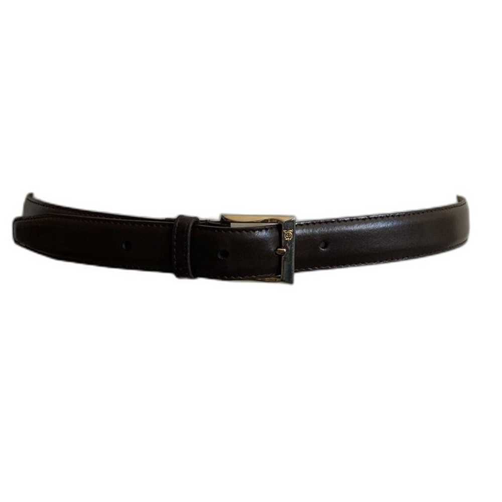 Christian Dior Vintage Brown Split Leather Belt G… - image 9
