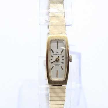 Vintage Hamilton Watch 8396 Swiss Women's Gold Ton