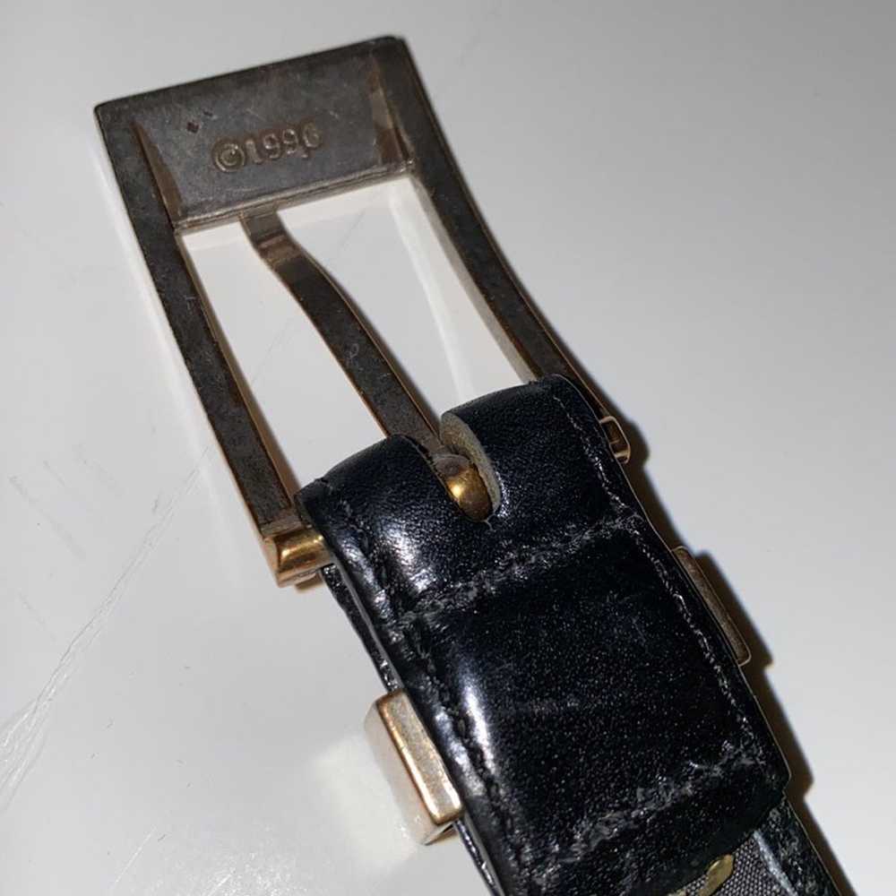Brighton Leather Belt 90s Vintage, Black Leather - image 8