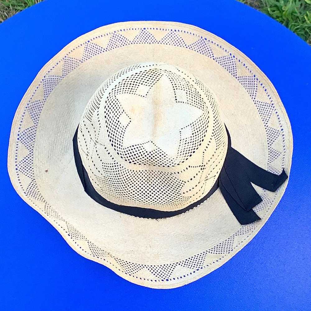 Mid Century Vintage Genuine Panama Hat - image 3