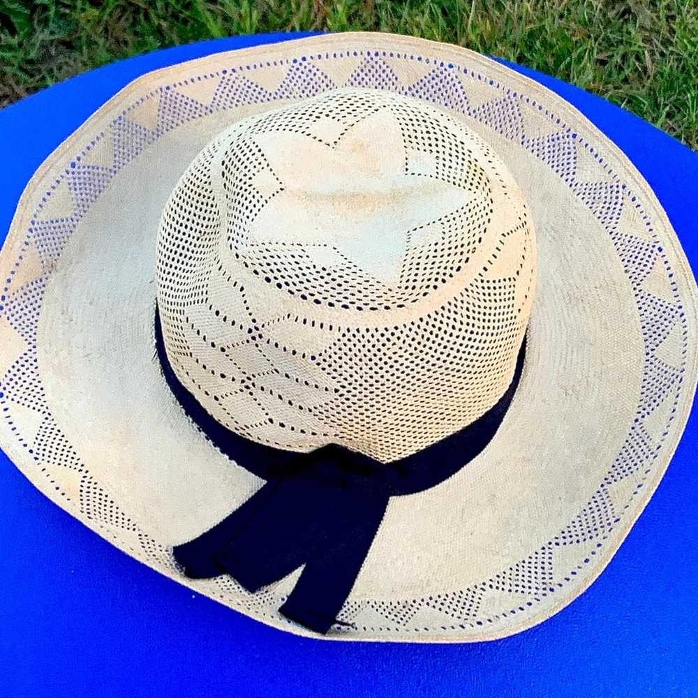 Mid Century Vintage Genuine Panama Hat - image 4