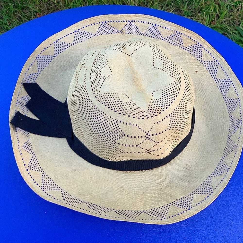Mid Century Vintage Genuine Panama Hat - image 6
