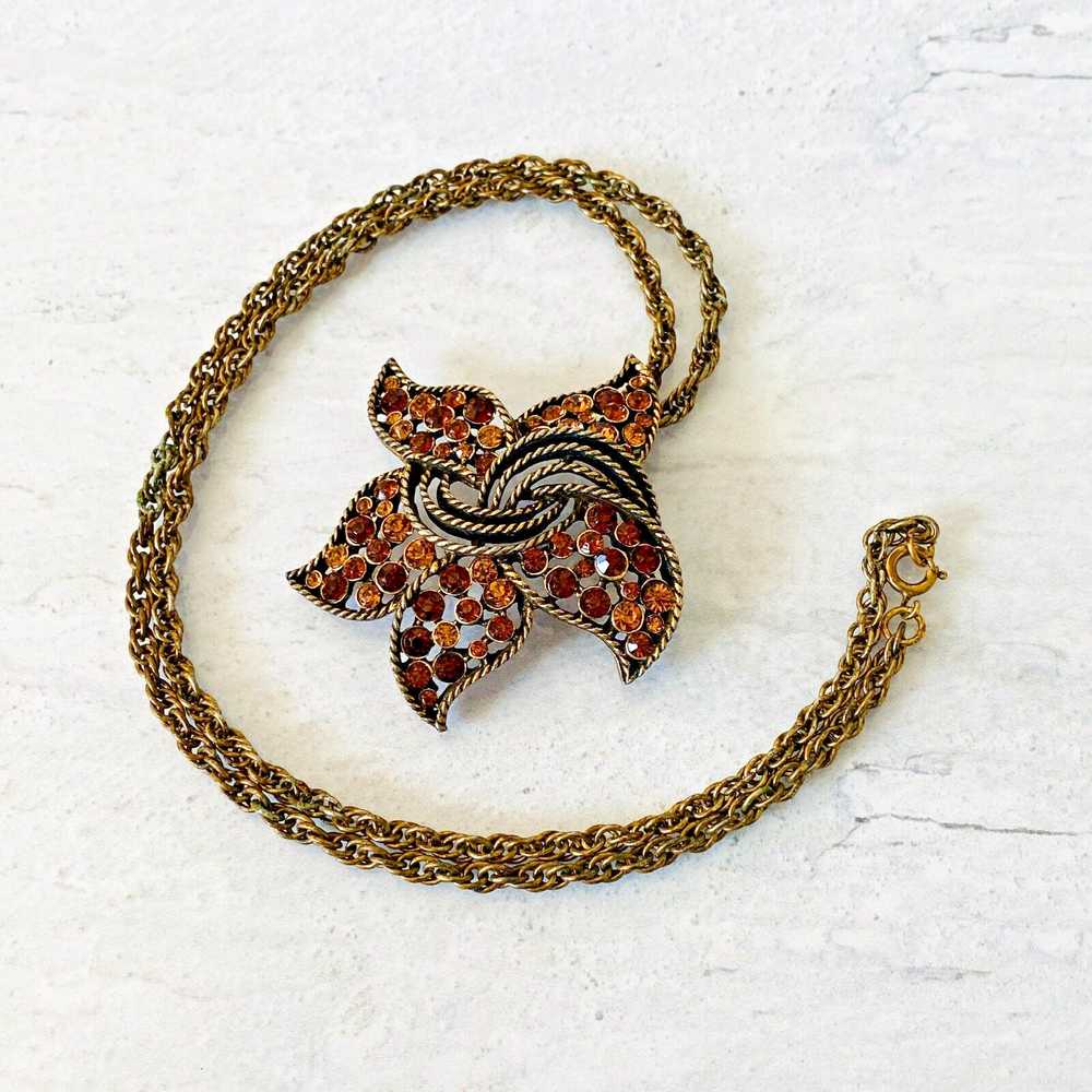 VTG Kramer of New York Starfish Pendant Necklace … - image 3