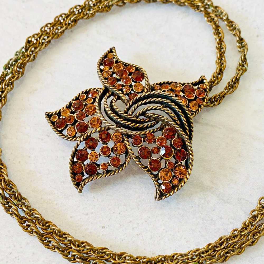 VTG Kramer of New York Starfish Pendant Necklace … - image 4