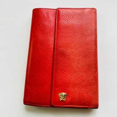 Versace Collection Real Genuine Leather Brown Handbag Purse w Shoulder Strap