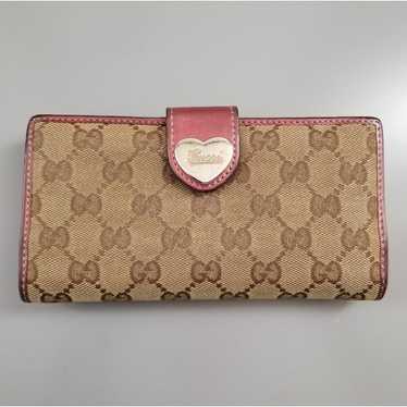 GUCCI GG Beautiful Double Sided Flap Wallet Signat