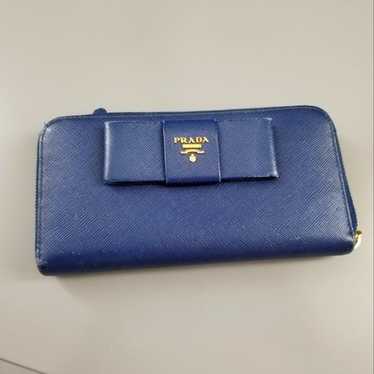 PRADA Beautiful Large Zippy Compact Wallet