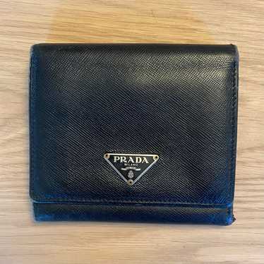 Authentic vintage PRADA saffiano leather wallet