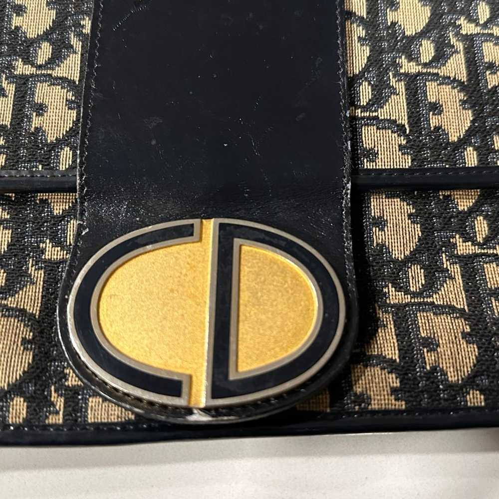 Vintage Dior Monogramme Clutch 12 inches Clasp - image 2