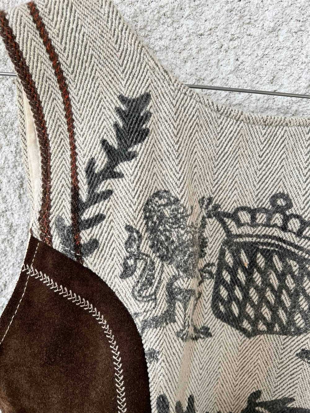 Austrian vest - Cotton and Austrian leather vest - image 3