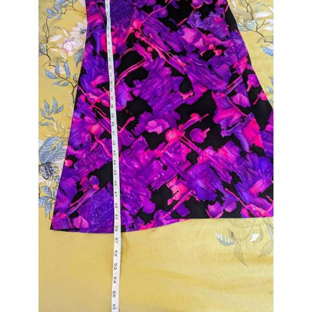 Alice of California vintage 70s purple maxi dress… - image 4