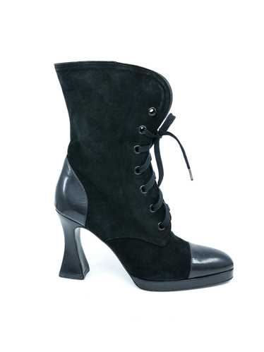 Chanel Cap Toe Suede Boots, 38