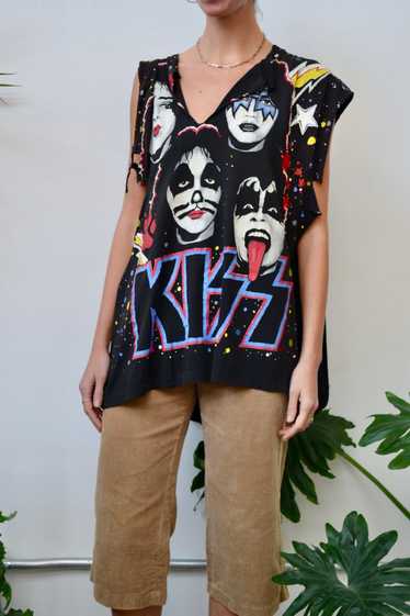 RARE Thrashed KISS All-Over Print Tee