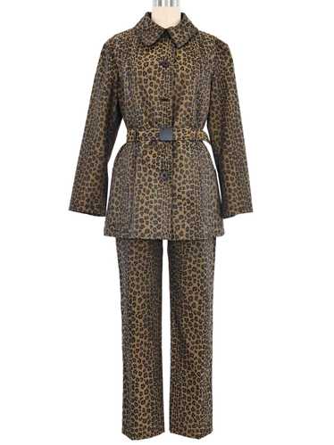 Fendi Leopard Safari Pant Suit