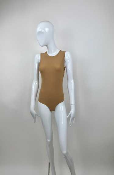 Celine Tan Nude Nylon Bodysuit