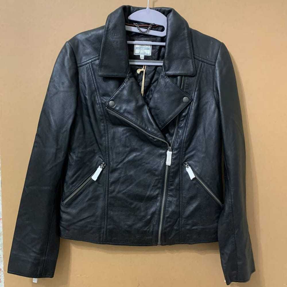 Fat Face Leather biker jacket - image 10