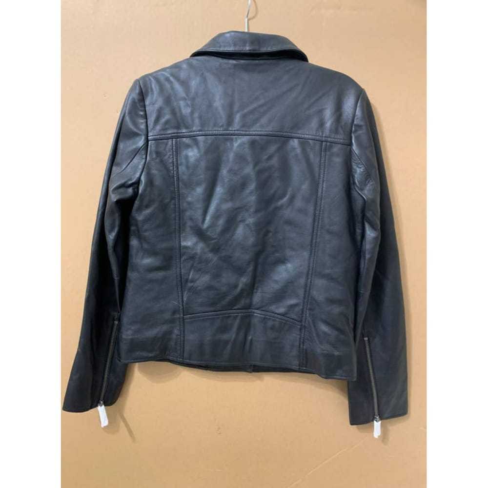 Fat Face Leather biker jacket - image 2