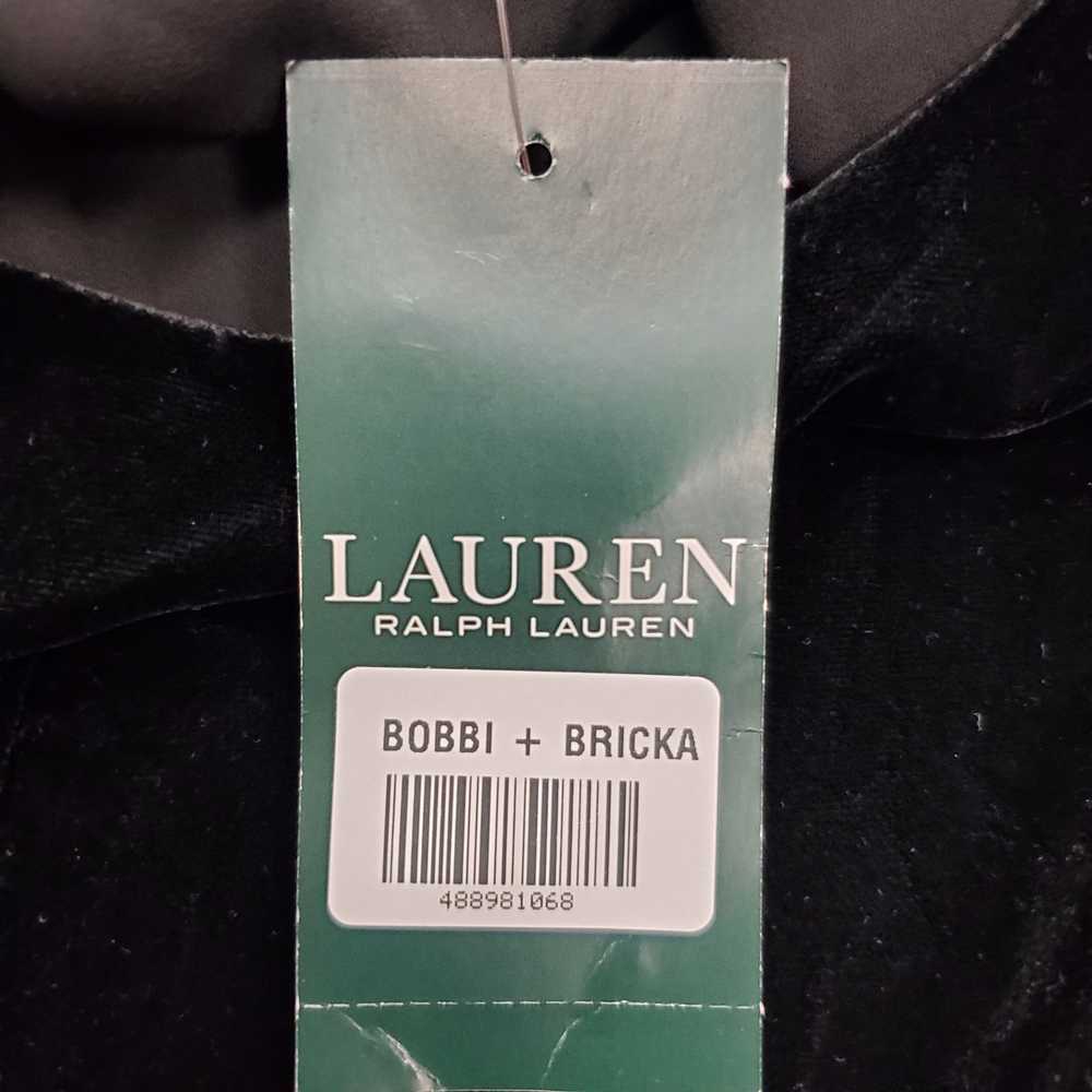 Lauren Ralph Lauren Women Black Velvet Dress Sz 1… - image 4