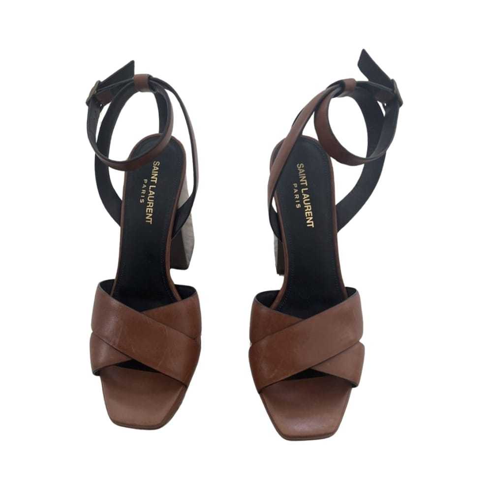 Saint Laurent Farrah leather sandal - image 2