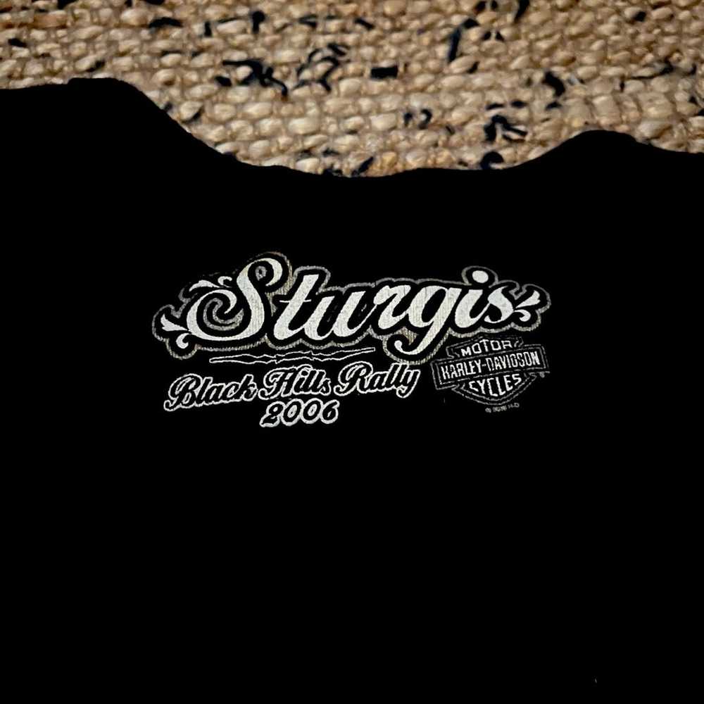 Harley Davidson Sturgis Rhinestone T-shirt L - image 5