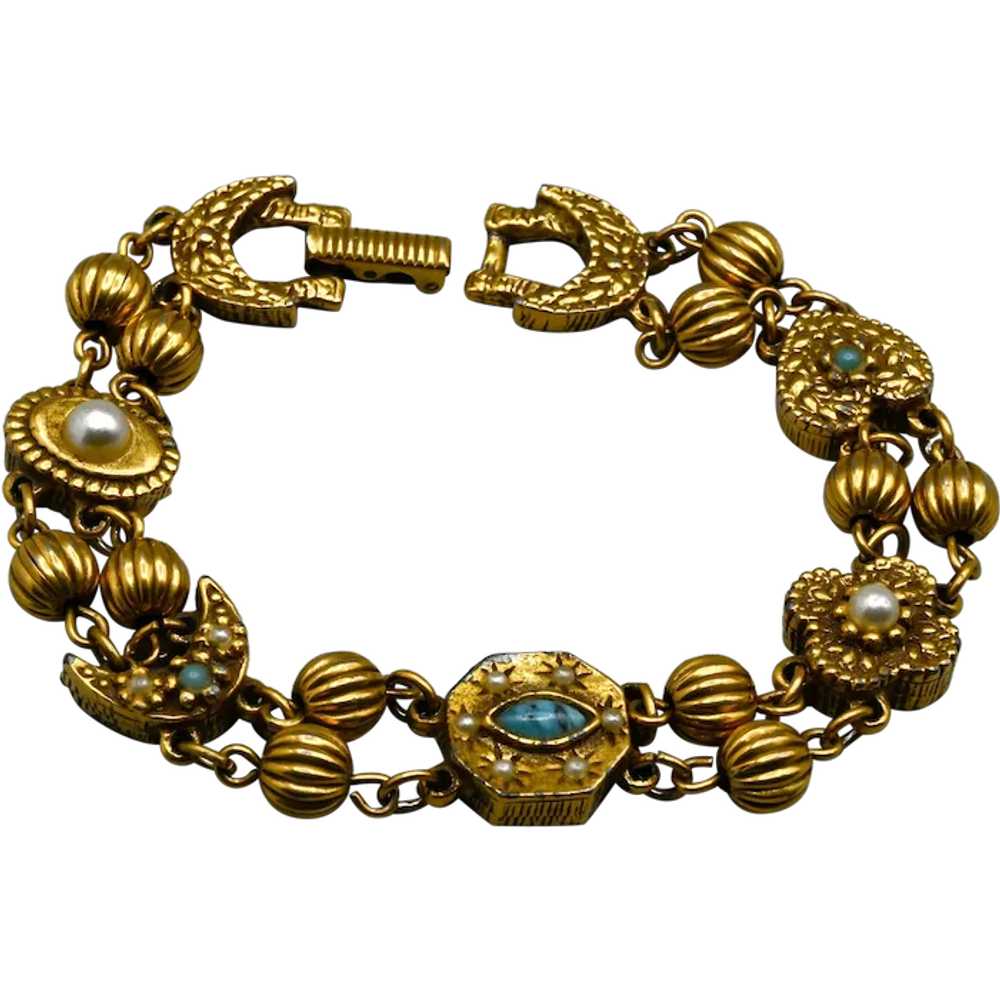 Goldette Victorian Revival Bracelet - image 1
