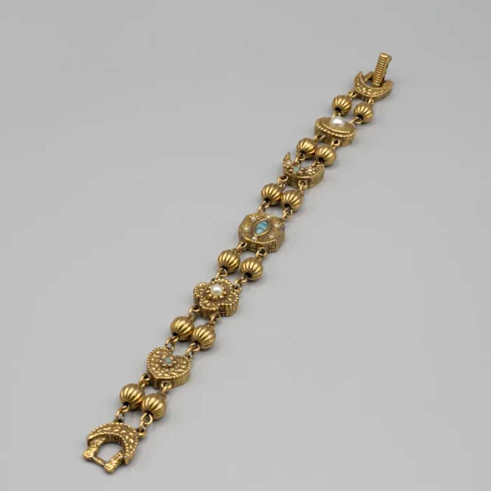 Goldette Victorian Revival Bracelet - image 4