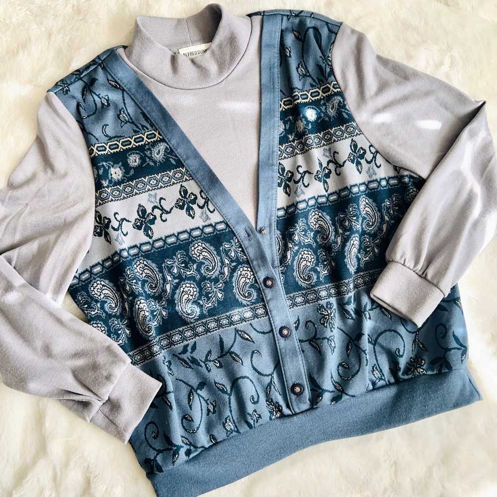 alfred dunner layered sweatshirt - image 1