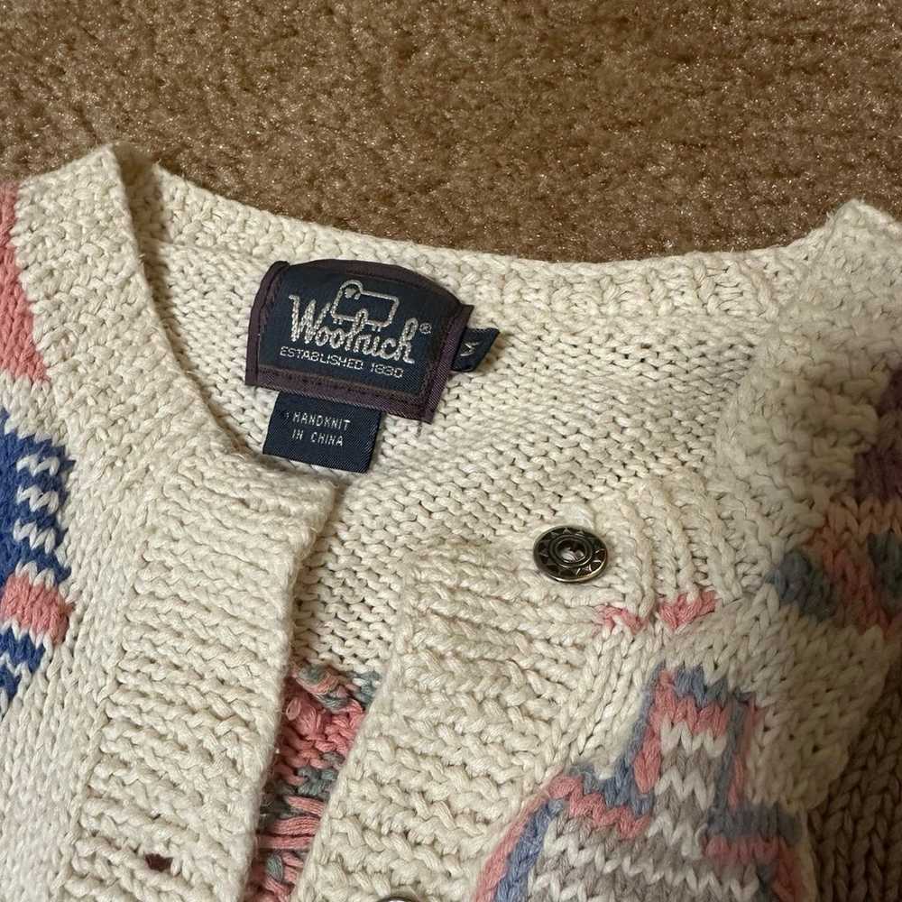 Vintage Woolrich Cardigan Sweater Medium - image 4