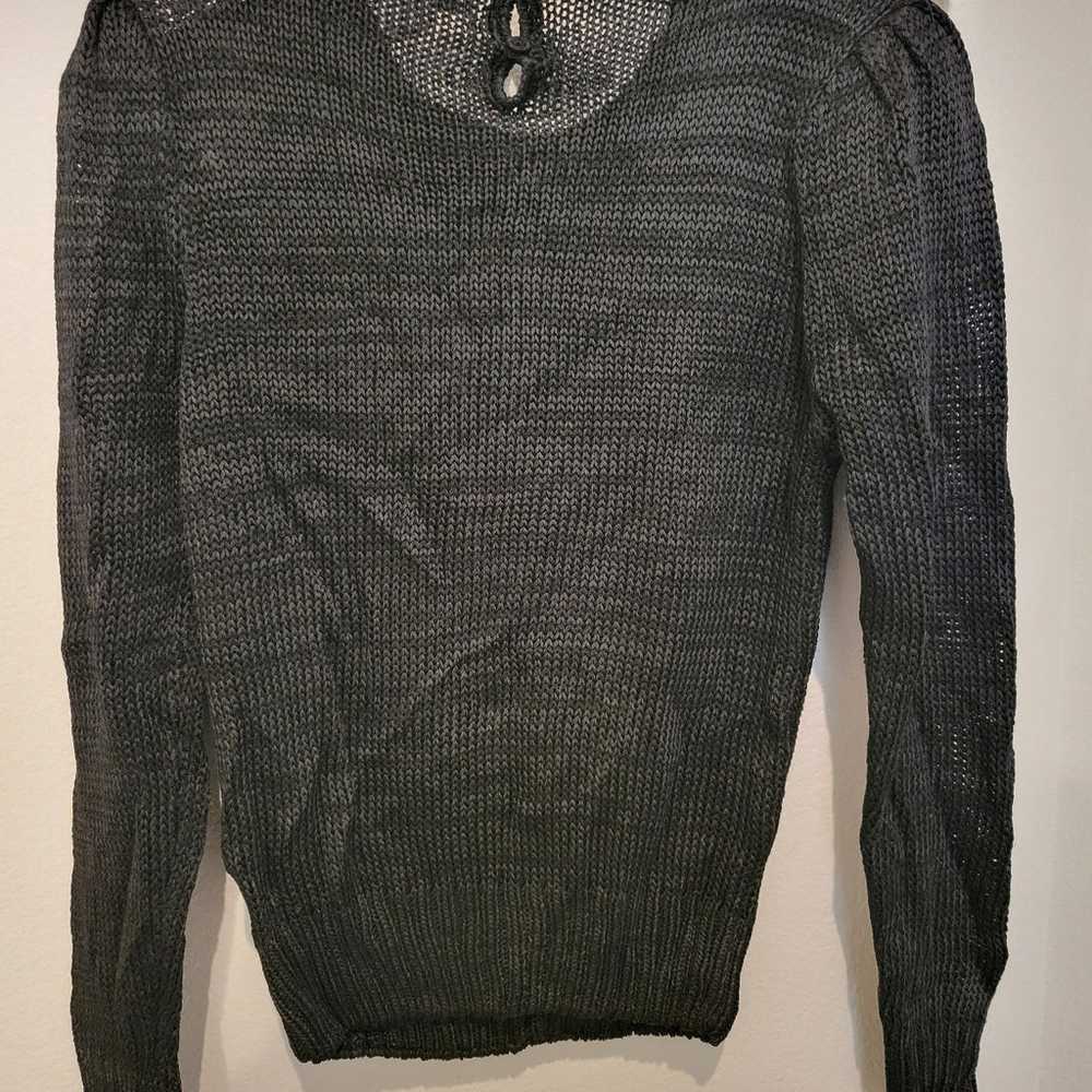 Vintage Black Sweater 1980's - image 4