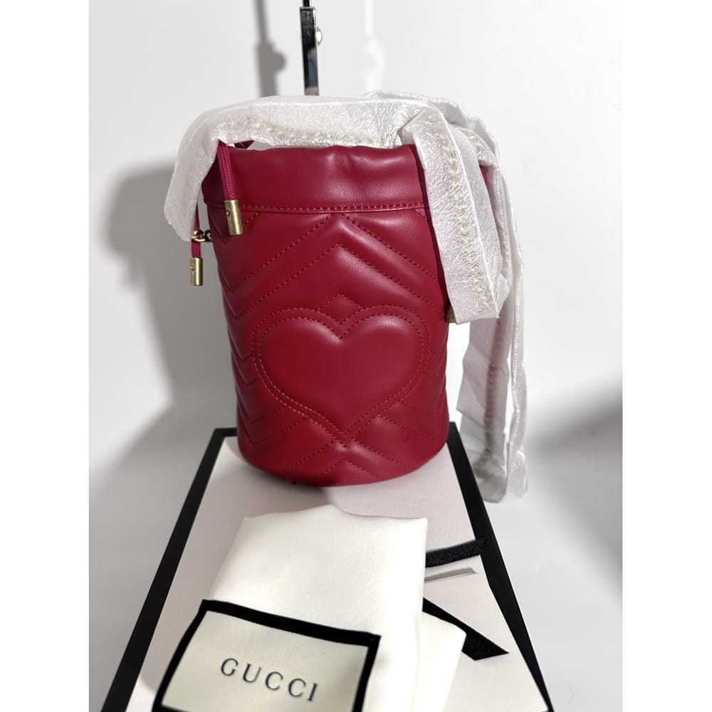 Gucci Gg Marmont Chain Bucket leather crossbody b… - image 5