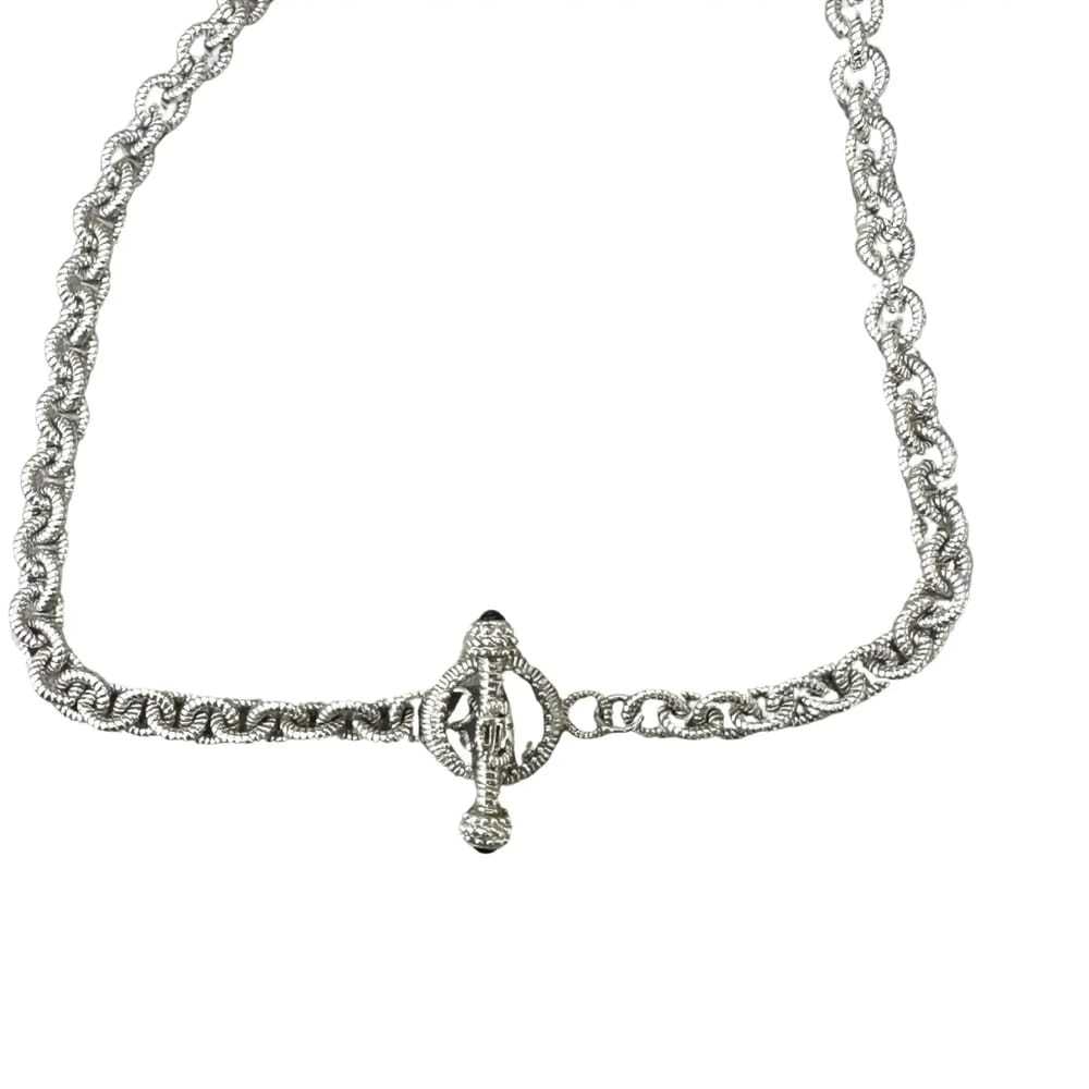 Judith Ripka Silver necklace - image 3
