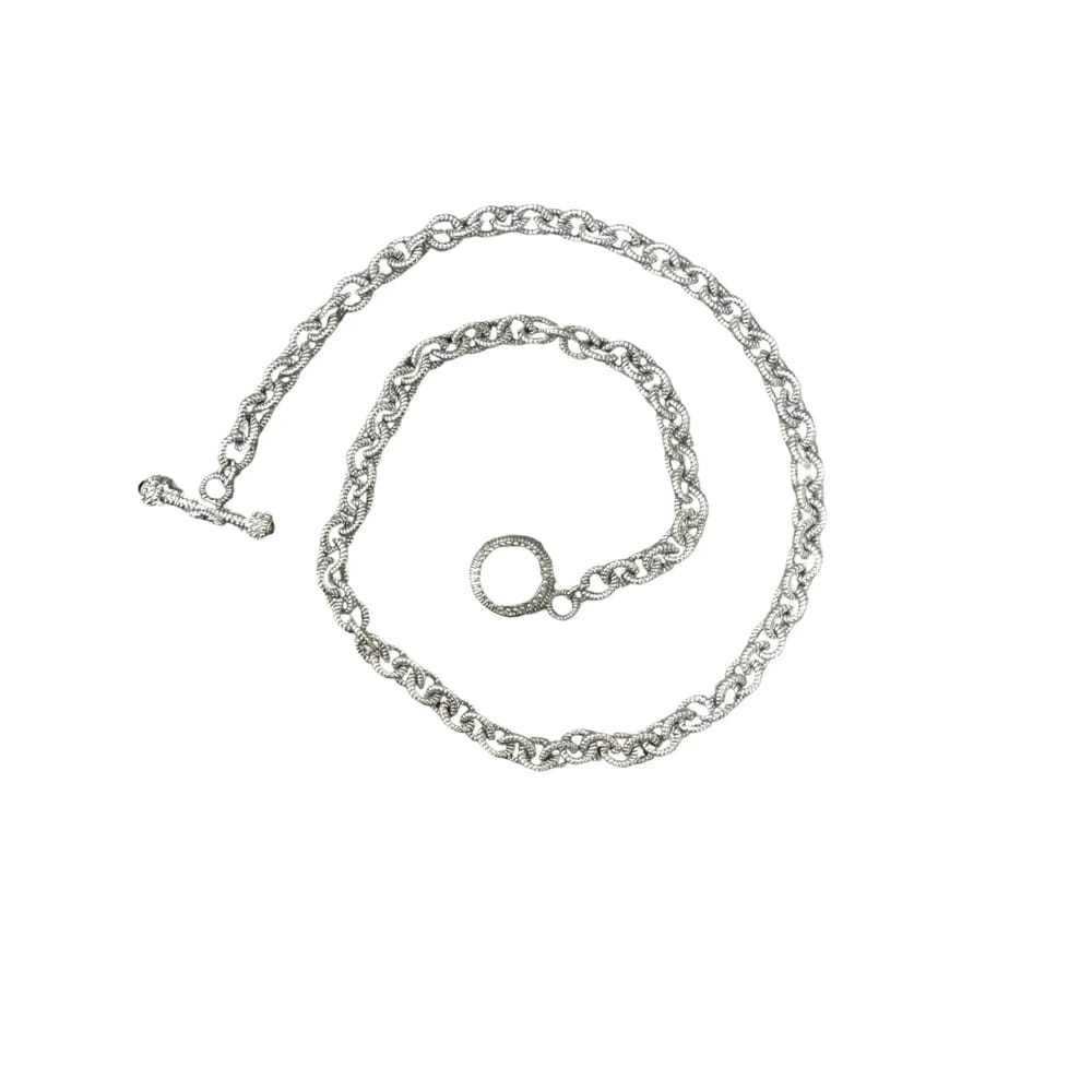 Judith Ripka Silver necklace - image 4