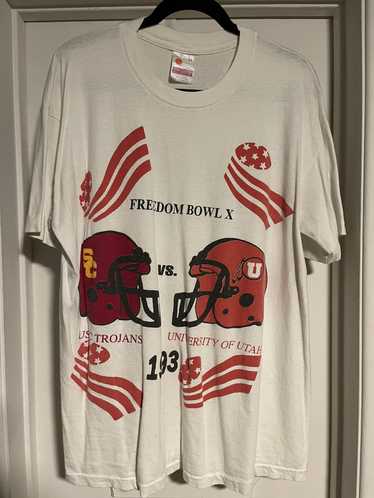 Streetwear × Vintage Freedom Bowl X T-shirt USC vs