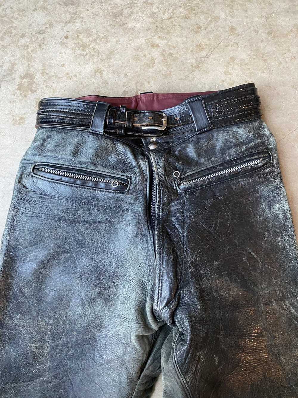 Biker Jeans × Genuine Leather × Vintage 1940s/50s… - image 2
