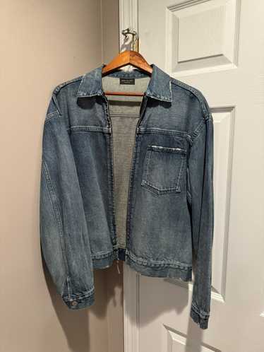 John elliott denim zip on sale blouson