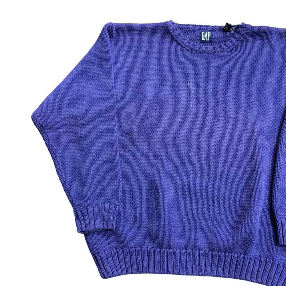 Vintage 90s VTG Purple Gap Cotton Heavy Weight Pu… - image 2