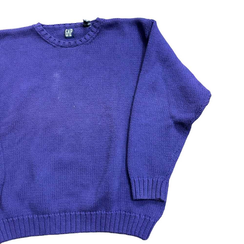 Vintage 90s VTG Purple Gap Cotton Heavy Weight Pu… - image 3