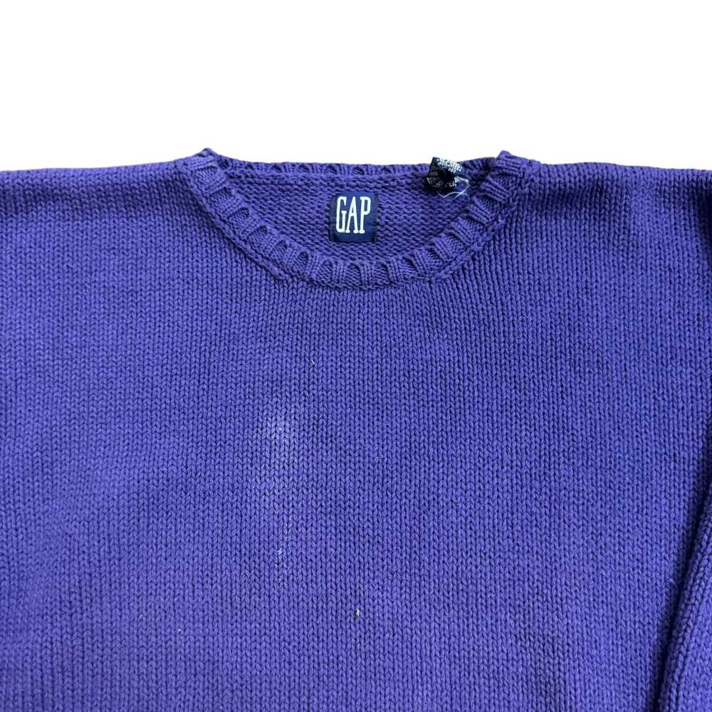 Vintage 90s VTG Purple Gap Cotton Heavy Weight Pu… - image 4
