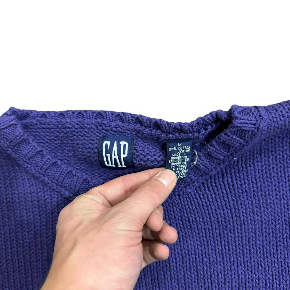 Vintage 90s VTG Purple Gap Cotton Heavy Weight Pu… - image 6